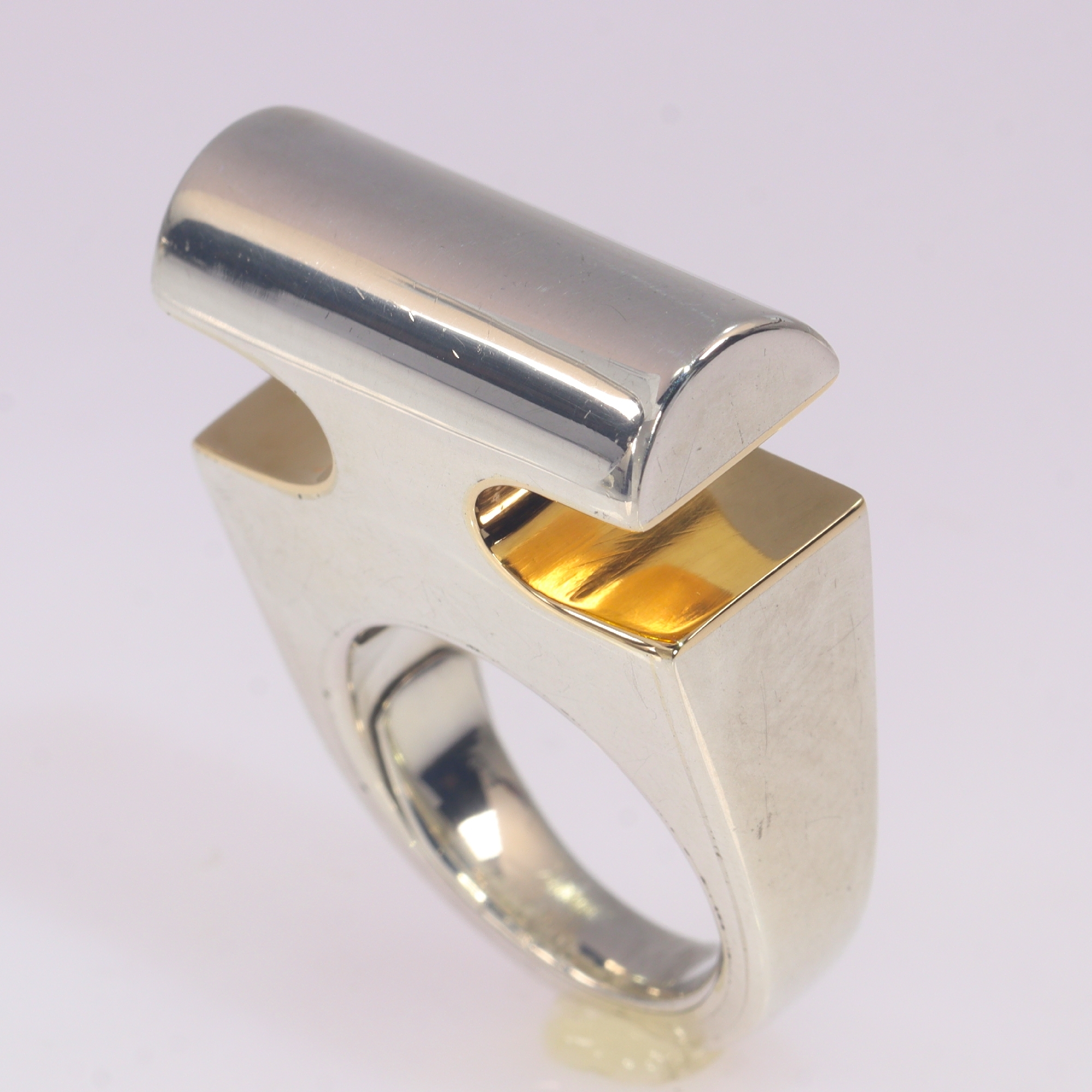 Artist Jewelry Chris Steenbergen silver and gold ring